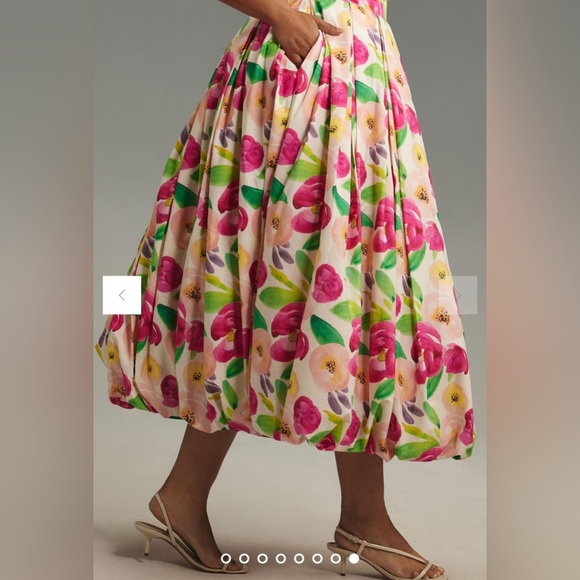 Hutch by Anthropologie Sleeveless V-Neck Cutout Midi Dress - Picture 4 of 13